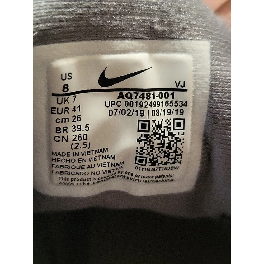 Nike Women’s Size 8 Downshifter 9 Gray & White Athletic Running Shoes - Picture 6 of 6